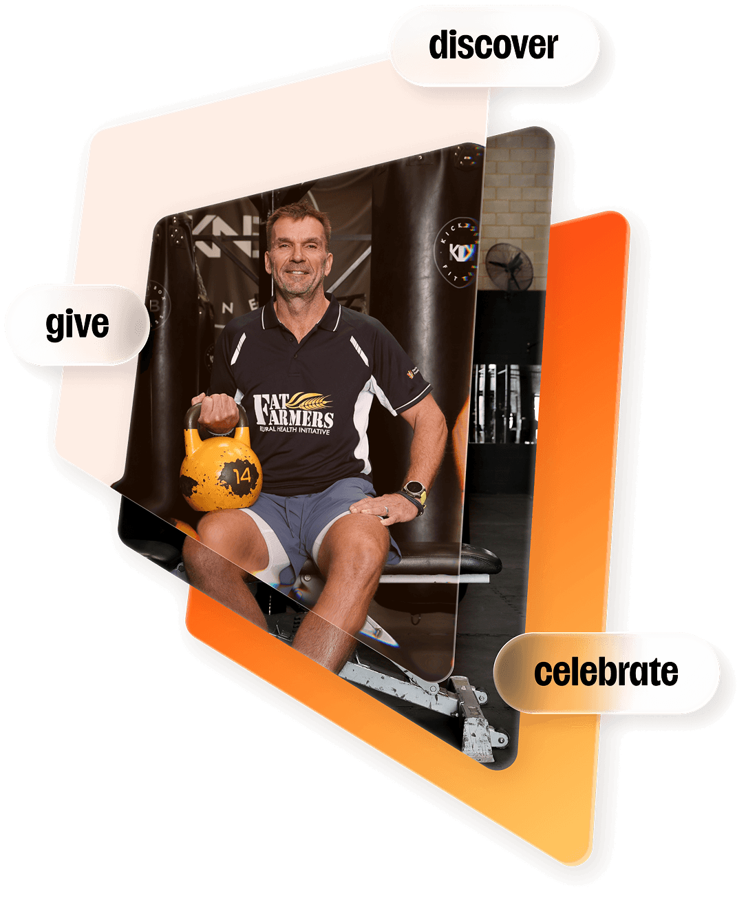 Fat Farmers members gathered at a community event